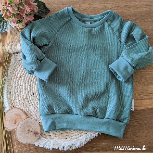 Sweater „Strick staubgrün“ - Größe 98/104